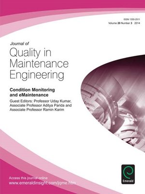 cover image of Journal of Quality in Maintenance Engineering, Volume 20, Issue 3